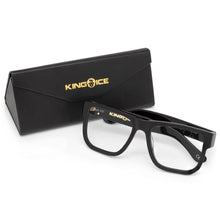 Load image into Gallery viewer, Lion Head Glasses with Glossy Black Frame
